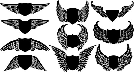 Shields with Wings, create your own logo