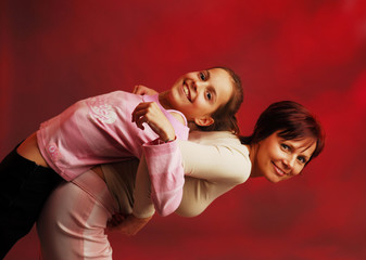 A mother with her daughter