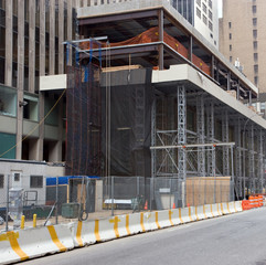 Construction on a skyscraper in New York City