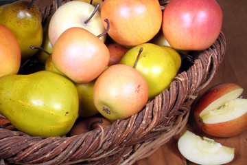 Basket of Apples & Pears