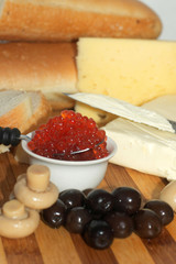 An image of bread with caviar