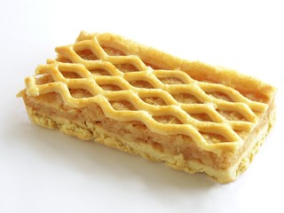 piece of tasty crisp fruit cake