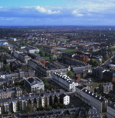 Obraz premium View over city of Liverpool, Merseyside, England