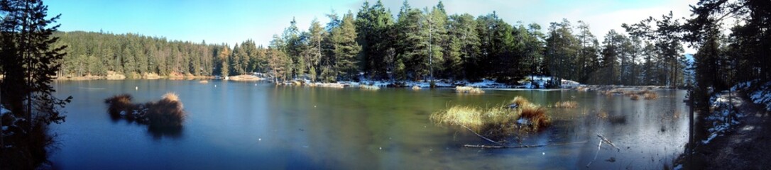 Obraz premium Panorama Möserersee