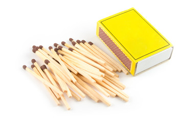 Matchbox on a white background