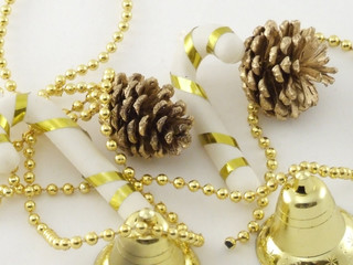 pine cones and bells