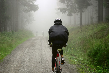 Bike Tour in fog