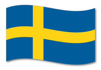 schweden fahne schatten