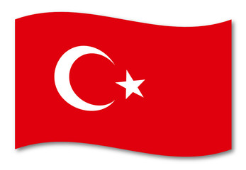 türkei turkey fahne schatten