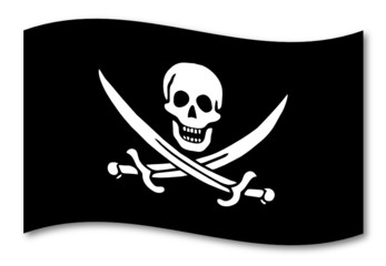 piraten fahne schatten