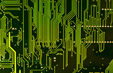 Computer chip closeup. Texture or background.