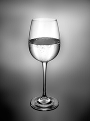 Glass champagne under light 01