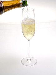 glas champagner