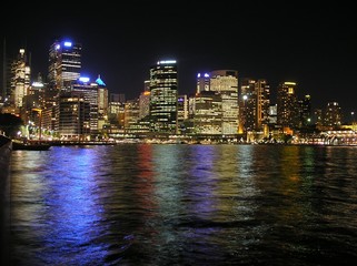 Skyline von Sydney bei Nacht