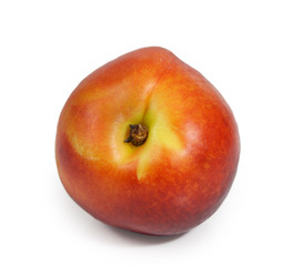 nectarine isolated on white