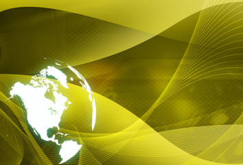 world map technology-style