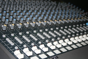 Fototapeta premium Audio Mixer Board