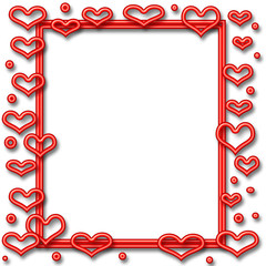 neon valentine frame