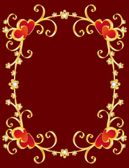 valentine's day border