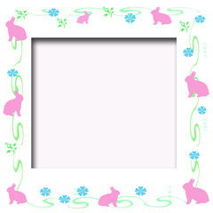 Easter  bunny frame