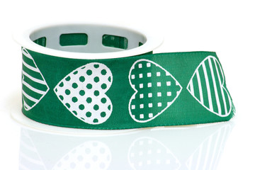 Grünes Geschenkband
