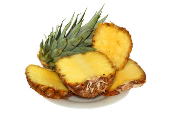 Pineapple isolated on a white background..