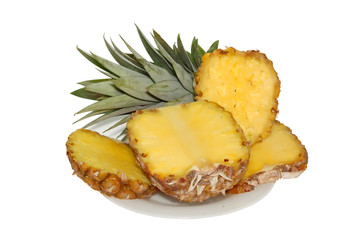 Pineapple isolated on a white background..