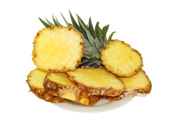 Pineapple isolated on a white background..