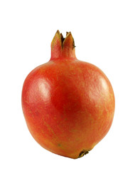 Pomegranate isolated on white