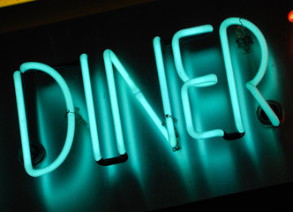 neon diner sign