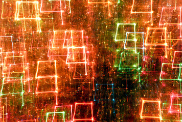 abstract rectangular light tracks
