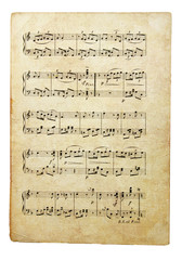 old musical page