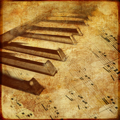 old piano - musical background