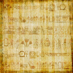Fototapeta premium papyrus parchment with hieroglyphics