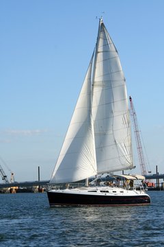 sailboat in bay