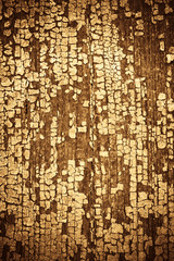 Grunge colored rotting  wood with  with peeled paint