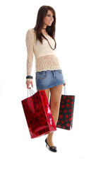 Sexy shopping girl