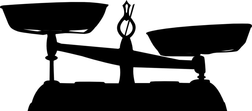 vector image of scales