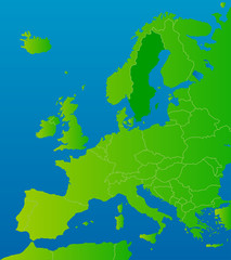 europa-karte schweden