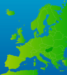 europa-karte ungarn