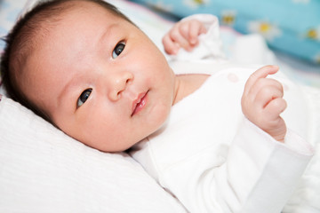 A shot of a cute baby boy