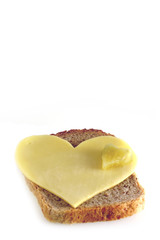 image from creative food series: sandwich with heart