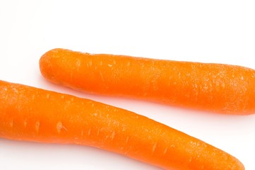 two fresh carrots