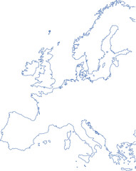 Europa Karte mit Grenzen