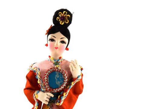 chinese Geisha in traditional costume