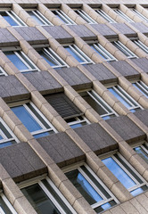 Hausfassade eines Mehrstöckigen Bürogebäudes