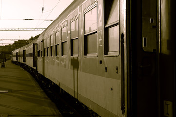Train in Budapest Hungary