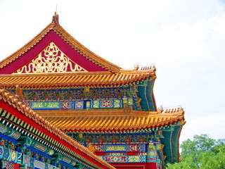 Obraz premium Pékin, Chine, Toit décoré , Cité Interdite