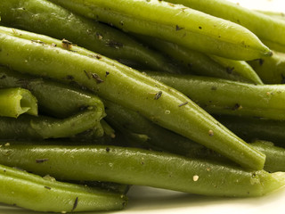 gekochte grüne Bohnen