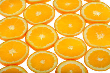 Orange slices background